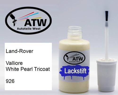 Land-Rover, Valliore White Pearl Tricoat, 926: 20ml Lackstift, von ATW Autoteile West.